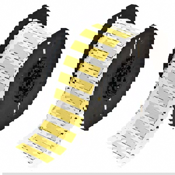 Label Maker Label: Yellow, Polyolefin, 500 per Roll